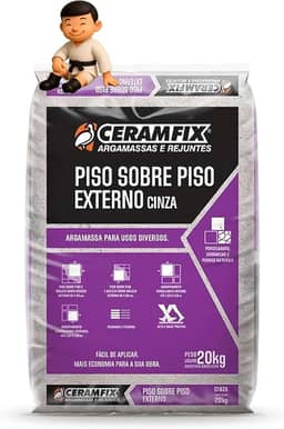 Argamassa Piso sobre Piso Externa Cinza 20Kg