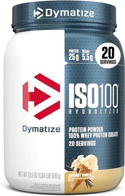 Dymatize Iso 100 Whey Protein Vanilla 1.3Lb 600Gr