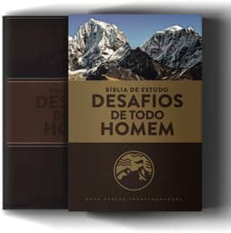 Bíblia de Estudo: Desafios de todo homem - 3ª edição - NVT: Capa Marrom