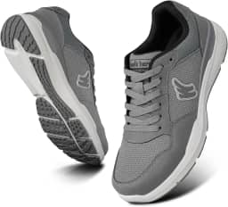 Tênis masculino de caminhada para fascite plantar, suporte de arco com sola de borracha antiderrapante, sapatos ortopédicos casuais confortáveis com bico largo