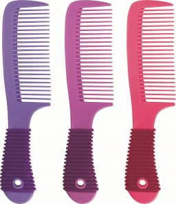 Marco Boni Pente De Uso Diário Cores Lisas E Cabo Antiderrapante Dentes Médios 1252 Cores Sortidas 1 Unidade