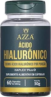 Azza, Ácido Hialurônico 100mg, Haplex Plus, Suplemento alimentar, 60 cápsulas rígidas • 30 doses, Verde