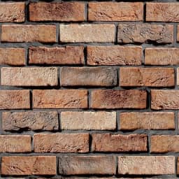 Papel De Parede Premium Tijolo Tijolinho Marron Autocolante Adesivo Lavavel Rolo de 5 Metros x 45 cm Sala, Cozinha, Banheiro E Escritório.