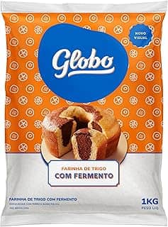 Farinha de Trigo com Fermento, Pacote de 1Kg, Globo