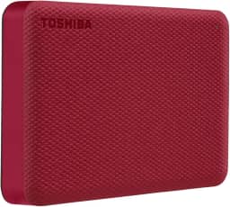HD Externo Portátil Toshiba 4TB Canvio Advance USB 3.0 Vermelho - HDTCA40XR3CA