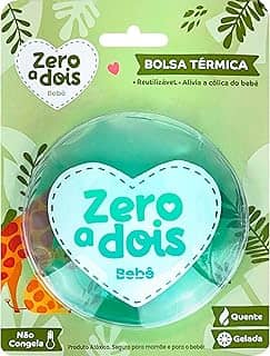 Zero a dois, Bolsa Térmica para Bebê, Alivia a cólica, Com blister, Verde