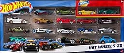 Hot Wheels Diecast Veículo de Brinquedo Pacote Surpresa 20 carros para crianças a partir de 3 anos