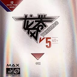 Borracha Reactor Tornado V5 para Tênis de Mesa, 2,1mm, Alta Velocidade, Aprovada ITTF