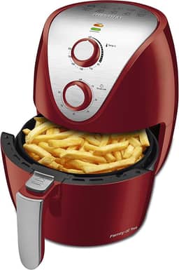 Fritadeira Sem Óleo Air Fryer 3,5L, Mondial, Vermelho/Inox, 1500W, 110V - AF-32-RI
