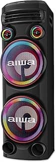 Torre de Som AIWA T2W-02 2300W 2Woofers10' Bluetooth RGB USB FM DJ