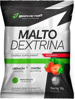 Maltodextrina 1Kg Sabor Morango Bodyaction
