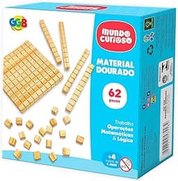 GGB Plast Material Dourado Madeira 62 Peças
