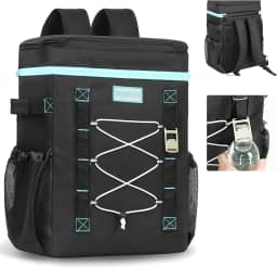 INSMEER Mochila Termica, 50 Latas Bolsa Termica Isotérmico Grande Caixa Termca Cooler Sacola Para acampamento, Mochila para Feminina Masculino Praia