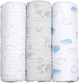 Papi Textil Cueiro Swaddle Soft Bamboo Mami 1,20M X 1,20M Contem 03 Unidades