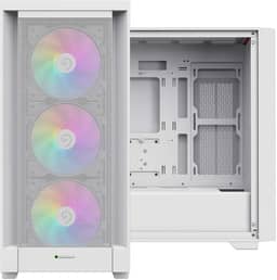 Gabinete Gamer Gamemax Defender - Mini Tower, USB 3.0+2.0, Lateral Vidro - Branco