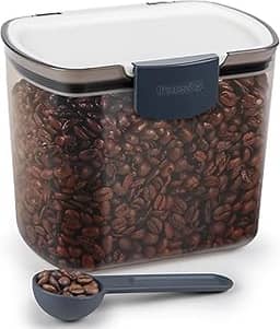 Pote Para Cafe com Colher, Progressive PKS-600, Fume/Branco