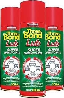 Desengripante ThreeBond LUB 300ml | Kit com 3 Unidades | Proteção Contra Corrosão, Repele Água e Reduz Atrito