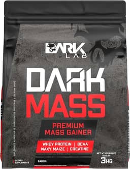 Hipercalórico Dark Mass Dark Lab, 3kg, Baunilha, Ganho de Massa