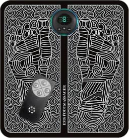 Tapete massageador de pés portátil para pés almofada massageadora de pernas tapete dobrável doméstico