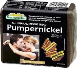 Mestemacher Pão Pumpernickel 250G (Centeio Integral E Malte)