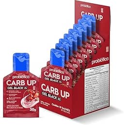 Probiótica Carb Up Black Gel de Morango, 10 Sachês X 30 Gr