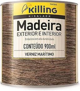 Verniz Madeira Maritimo 0.9 Litros Incolor - Killing