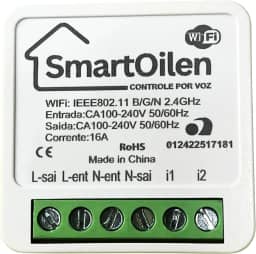 Mini Interruptor Inteligente Wi-Fi 16A – Compatível com Alexa e Google Home – SmartOilen