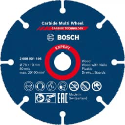 Bosch Disco de corte EXPERT Carbide Multi Wheel 76 mm, 10 mm