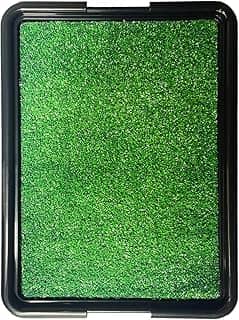 Brinqpet Sanitário Canino Banheiro Para Cães Com Grama Eco Pet, Dispensa Tapetes Descartáveis, Perfeito para Casas e Apartamentos, Fácil Limpeza, Verde