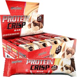 Integralmedica - Barra de Proteína Whey Protein Crisp Bar Creme de Avelã - Snack Proteíco - Pré e Pós-Treino - Display com 12 Unidades