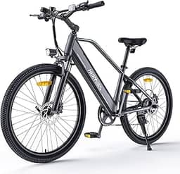 MileTrail1 26' - Bicicleta elétrica para adultos com sensor de torque e freios hidráulicos, alcance de 100 km, bateria removível de 36V 13Ah, velocidade de 25 km por hora