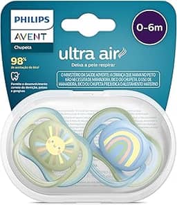 Chupeta Dupla Ultra Air Philips Avent Decorada Recém Nascido 0-6M