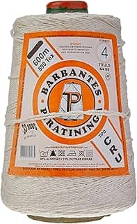 Barbantes Piratininga 36509, Barbante Cru 400G 4 Fios Rolo, Multicolor, 600m, 590tex Multicolor