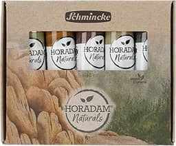 Schmincke - Horadam Naturals, conjunto mineral, tubos de 5 x 15 ml, 86002097, melhor aquarela vegana, pigmentos vegetais, combinação de aquarela e guache