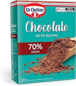 Dr.Oetker Dr. Oetker Chocolate Em Pó Solúvel 70% Cacau Para Saborosas Receitas De Bolos Tortas Brigadeiros E Sobremesas Com Chocolate 200G