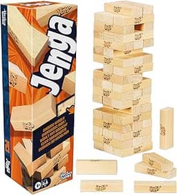 Official Hasbro Games Jenga Game | Digital Die for 6 More Ways to Play | Original Wood Block Game | Stacking Tower | Ages 6+ | 1+ Players | Party Games