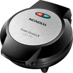 MONDIAL Omeleteira Pratic Omelet II, Preto/Inox, 800W, 127V - OM-04-BI