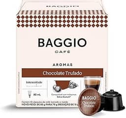 Baggio Café Cápsulas De Café Aroma Chocolate Trufado Compatível Com Máquinas Dolce Gusto Contém 10 Cápsulas