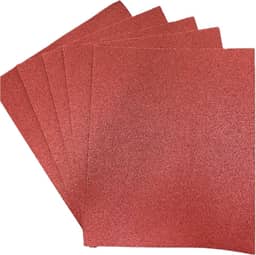 Folha de Lixa Grão 80 para Massa, Madeira, Gesso, Tinta e Reboco – Kit com 5 Folhas | Lixa Intermediária para Desbaste Moderado, Nivelamento e Preparação da Superfície