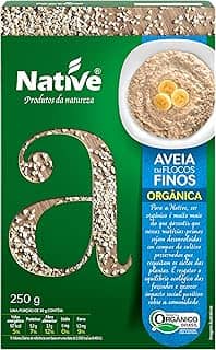 Aveia em Flocos Finos Orgânica, Native, 250 g