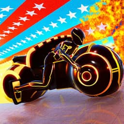 Neon Bike Race: Jogos de corrida 3D de acrobacias de moto e pilotagem de luzes de ficção científica