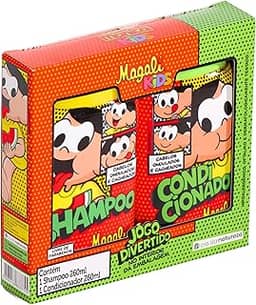 Turma da Mônica Kids, Kit Infantil, Shampoo e Condicionador, Para cabelos Ondulados e Cacheados, Magali, 2 X 260ml