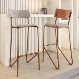 Kit 2 Banquetas Altas Cozinha Balcão 1747 Carraro (Rosê)