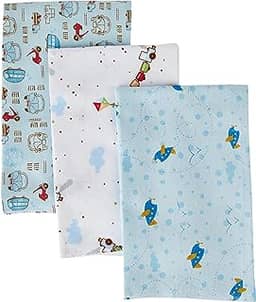 Papi Textil Cueiro Flanel Papi Estampado Para Bebê 80Cm X 50Cm Contém 03 Un