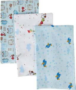 Papi Textil Cueiro Flanel Papi Estampado Para Bebê 80Cm X 50Cm Contém 03 Un