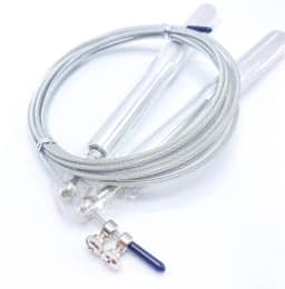 Corda Pular Aço Crossfit 3m Rolamento Speed Profissional Prata