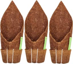 Kit 3 Vaso Suspenso Fibra de Coco Kopin Coquim com Suporte Para Pendurar Orquídeas, Samambaias, Bromélias e Outras Plantas