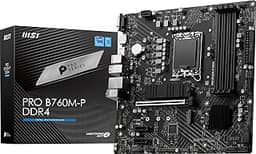 Placa Mãe Msi Pro B760m-p, DDR4, Chipset B760, Intel, LGA 1700, ATX, HDMI, Displayport, VGA, M.2