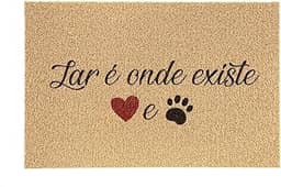 Capacho Vinil Pet Lar Onde Existe 40cmx60cm Kapazi