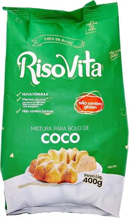 RisoVita Mistura Para Bolo Sabor Coco 400G